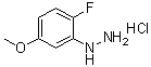 结构式 CAS# 1198283-29-2, (2-氟-5-甲氧基苯基)肼盐酸盐