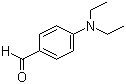 structure of CAS# 120-21-8, 4-Diethylaminobenzaldehyde;4-N,N-diethylaminobenzaldehyde; N,N-Diethyl-4-amino benzaldehyde