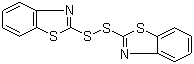 structure of CAS# 120-78-5, 2,2'-Dithiobis(benzothiazole);2,2'-Benzothiazyl disulfide; 2,2'-Dibenzothiazolyl disulfide