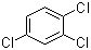 structure of CAS# 120-82-1, 1,2,4-Trichlorobenzene