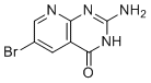 结构式 CAS# 120040-42-8, 2-氨基-6-溴吡啶并[2,3-d]嘧啶-4(3H)-酮