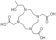 structure of CAS# 120041-08-9, 10-(2-Hydroxypropyl)-1,4,7,10-tetraazacyclododecane-1,4,7-triacetic acid;HP-DO3A
