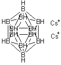 Cesium dodecahydroclosododecaborate molecular structure (CAS 12008-75-2)