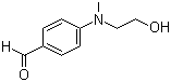 结构式 CAS# 1201-91-8, 4-(N-甲基-N-羟乙基)氨基苯甲醛