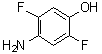 structure of CAS# 120103-19-7, 2,5-Difluoro-4-aminophenol;4-Amino-2,5-difluorophenol