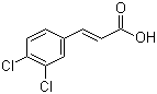 结构式 CAS# 1202-39-7, 3,4-二氯肉桂酸