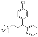 structure of CAS# 120244-82-8, Chlorphenamine N-Oxide;3-(4-chlorophenyl)-N,N-dimethyl-3-pyridin-2-ylpropan-1-amine oxide