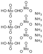 structure of CAS# 12027-67-7, Hexaammonium molybdate ;Dihydroxy(dioxo)molybdenum - trioxomolybdenum ammoniate (3:4:6)
