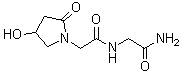 structure of CAS# 120428-80-0, N-(2-Amino-2-oxoethyl)-4-hydroxy-2-oxo-1-pyrrolidineacetamide