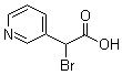 结构式 CAS# 1205556-96-2, alpha-溴吡啶-3-乙酸