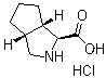 structure of CAS# 1205676-44-3, (1S,3aR,6aS)-Octahydrocyclopenta[c]pyrrole-1-carboxylic acid hydrochloride