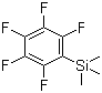 structure of CAS# 1206-46-8, Trimethyl(pentafluorophenyl)silane;(Pentafluorophenyl)trimethylsilane; Pentafluoro(trimethylsilyl)benzene; Trimethyl(2,3,4,5,6-pentafluorophenyl)silane; Trimethyl(perfluorophenyl)silane; Trimethylsilylpentafluorobenzene