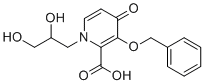 structure of CAS# 1206102-06-8, 3-(Benzyloxy)-1-(2,3-dihydroxypropyl)-4-oxo-1,4-dihydropyridine-2-carboxylic acid