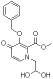 structure of CAS# 1206102-08-0, Methyl 1-(2,2-dihydroxyethyl)-4-oxo-3-[(phenylmethyl)oxy]-1,4-dihydro-2-pyridinecarboxylate