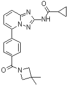structure of CAS# 1206163-45-2, Solcitinib;G 154578; GLPG 0778; GSK 2586184; GSK 2586184A