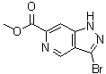 结构式 CAS# 1206979-28-3, 3-溴-1H-吡唑并[4,3-c]吡啶-6-羧酸甲酯
