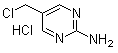 structure of CAS# 120747-86-6, 2-Amino-5-chloromethylpyrimidine hydrochloride;5-(Chloromethyl)-2-pyrimidinamine monohydrochloride