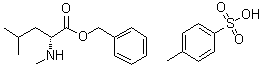 structure of CAS# 1208162-98-4, N-Methyl-D-leucine phenylmethyl ester 4-methylbenzenesulfonate (1:1)