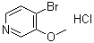 结构式 CAS# 1209335-53-4, 4-溴-3-甲氧基吡啶盐酸盐