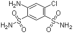 4-Amino-6-chlorobenzene-1,3-disulfonamide  molecular structure (CAS 121-30-2)