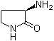 结构式 CAS# 121010-86-4, (R)-3-氨基吡咯烷-2-酮