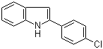结构式 CAS# 1211-35-4, 2-(4-氯苯基)吲哚