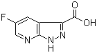 结构式 CAS# 1211586-74-1, 5-氟-1H-吡唑并[3,4-b]吡啶-3-羧酸