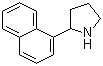 结构式 CAS# 121193-91-7, 2-(萘-1-基)吡咯烷; 2-(alpha-萘基)吡咯烷