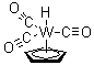 structure of CAS# 12128-26-6, Tricarbonyl(cyclopentadienyl)hydridotungsten;Tricarbonyl(cyclopentadienyl)tungsten hydride; Tricarbonyl(eta5-cyclopentadienyl)hydrotungsten; Tricarbonyl-pi-cyclopentadienylhydrotungsten