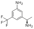 structure of CAS# 1213552-98-7, (R)-3-(1-aminoethyl)-5-(trifluoromethyl)aniline;3-[(1R)-1-aminoethyl]-5-(trifluoromethyl)aniline