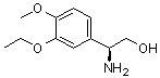 structure of CAS# 1213876-98-2, (betaS)-beta-Amino-3-ethoxy-4-methoxybenzeneethanol