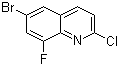 结构式 CAS# 1215767-81-9, 6-溴-2-氯-8-氟喹啉