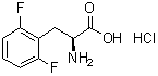 结构式 CAS# 1217607-63-0, 2,6-二氟-L-苯丙氨酸盐酸盐