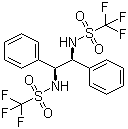 结构式 CAS# 121788-77-0, (S,S)-N,N'-双(三氟甲磺酰基)-1,2-二苯基乙二胺