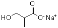 结构式 CAS# 1219589-99-7, 3-羟基-2-甲基-丙酸钠盐