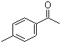 structure of CAS# 122-00-9, 4'-Methylacetophenone;1-Acetyl-4-methyl benzene; 1-Methyl-4-acetyl benzene; 4-Acetyltoluene; p-Methylacetophenone