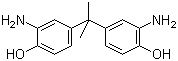 structure of CAS# 1220-78-6, 2,2-Bis(3-amino-4-hydroxyphenyl)propane