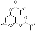 structure of CAS# 122066-43-7, 1,3-Adamantanediol dimethacrylate;2-Methyl-2-propenoic acidtricyclo[3.3.1.1(3,7)]decane-1,3-diyl ester; 2-Methyl-2-propenoic acid 1,1'-tricyclo[3.3.1.1(3,7)]decane-1,3-diyl ester