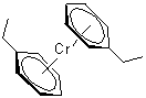 structure of CAS# 12212-68-9, Bis(ethylphenyl)chromium;Bis(ethylbenzene)chromium; Bis(ethylbenzene)chromium(0)