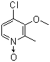 4-Chloro-3-methoxy-2-methylpyridine N-oxide molecular structure (CAS 122307-41-9)