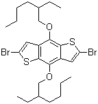 structure of CAS# 1226782-13-3, 2,6-Dibromo-4,8-bis[(2-ethylhexyl)oxy]benzo[1,2-b:4,5-b']dithiophene