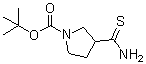 结构式 CAS# 122684-35-9, 3-硫代氨基甲酰基吡咯烷-1-羧酸叔丁酯