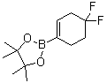 structure of CAS# 1227068-84-9, 4,4-Difluorocyclohexene-1-boronic acid pinacol ester;2-(4,4-Difluorocyclohex-1-enyl)-4,4,5,5-tetramethyl-1,3,2-dioxaborolane