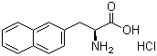 结构式 CAS# 122745-12-4, 3-(2-萘基)-L-丙氨酸盐酸盐