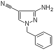 结构式 CAS# 122800-01-5, 3-氨基-1-苄基-1H-吡唑-4-甲腈