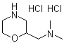 structure of CAS# 122894-40-0, N,N-Dimethyl-2-morpholinemethanamine hydrochloride