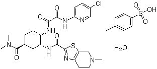 结构式 CAS# 1229194-11-9, 伊多塞班对甲苯磺酸盐一水合物