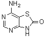 structure of CAS# 122970-56-3, 7-Aminothiazolo[4,5-d]pyrimidin-2(3H)-one