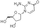 structure of CAS# 123075-23-0, 2'-Deoxyisocytidine;Deoxyisocytidine; 2-Amino-1-(2-deoxy-beta-D-erythro-pentofuranosyl)-4(1H)-pyrimidinone