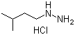 结构式 CAS# 1231245-19-4, (3-甲基丁基)肼盐酸盐